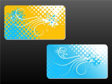 Floral Business Cards vector