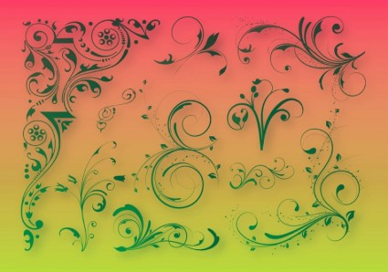 Floral Decoration Graphics vector material