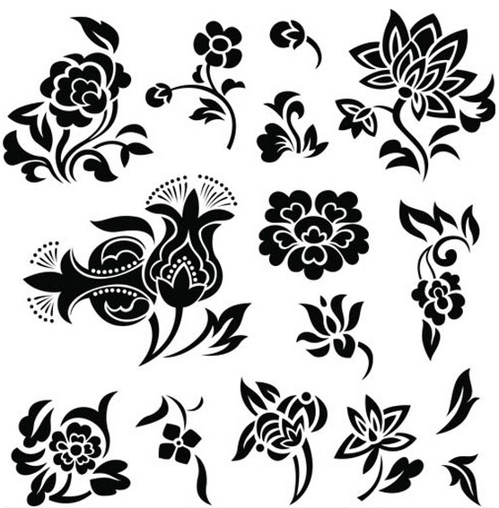 Download Floral Elements vector graphics free download