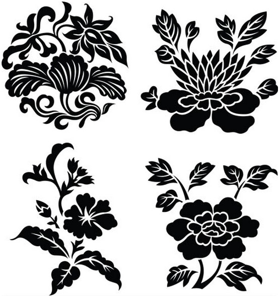 Floral Elements free vector