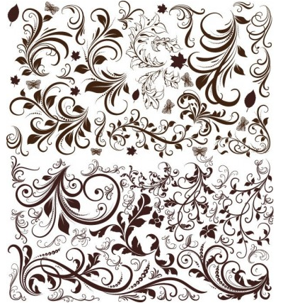 Floral Elements Free Vector