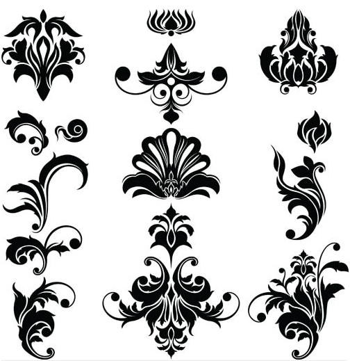 Floral Ornaments Elements 3 vector