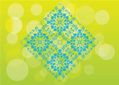 Floral Pattern Tile background vector graphics
