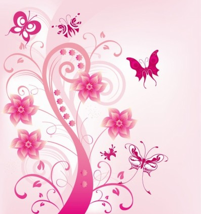 Floral Swirl with vectors graphic
