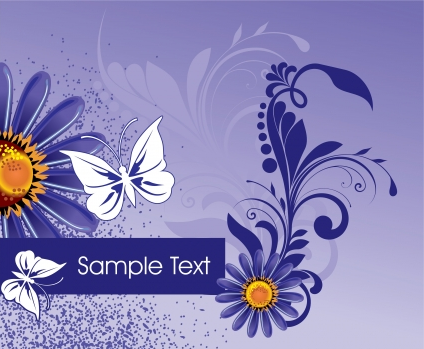 Floral background creative vector