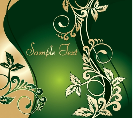 Floral background vector