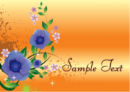 Floral background vector graphics