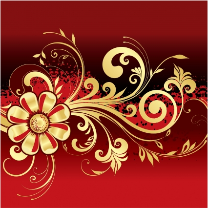 Floral background 15 vector graphics