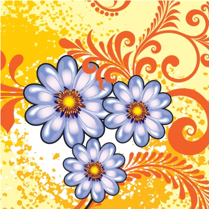 Floral background 24 vector graphic