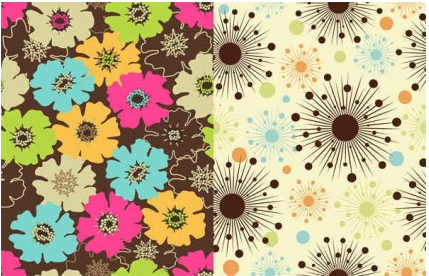 Floral flowers background vector