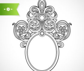 Floral frame ornaments vectors material 01
