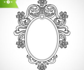 Floral frame ornaments vectors material 03