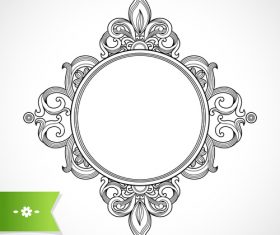 Floral frame ornaments vectors material 06