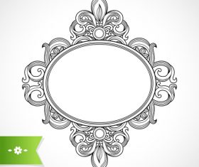 Floral frame ornaments vectors material 07
