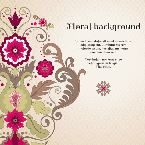 Florals backgrounds 11 vector