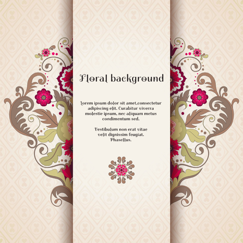 Florals backgrounds 12 vector