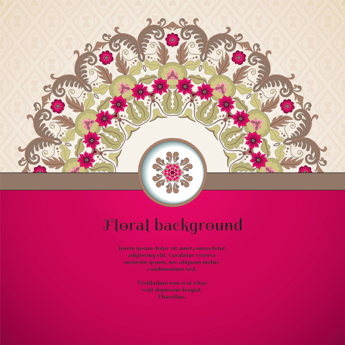 Florals backgrounds 13 vector