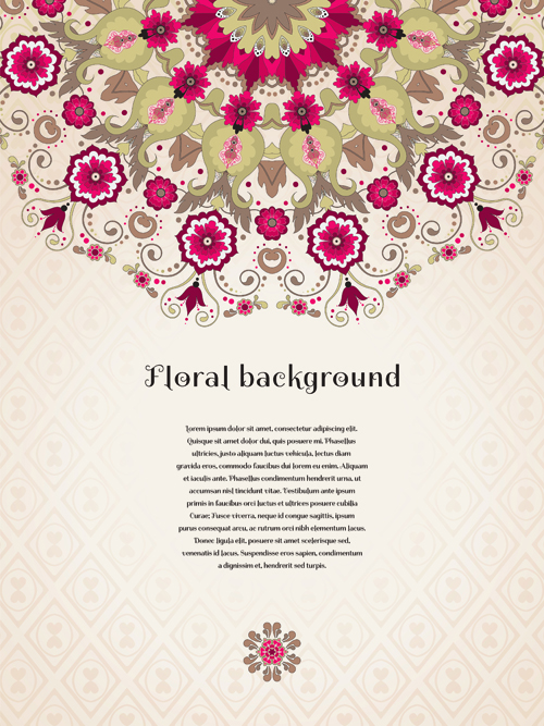 Florals backgrounds 16 vector