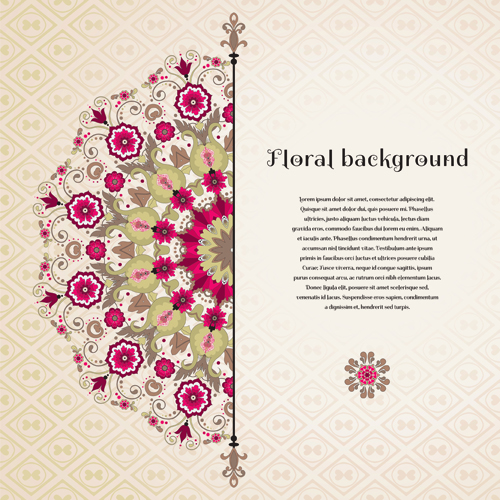 Florals backgrounds 18 vector