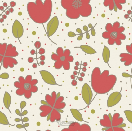 Floral seamless design Free vector