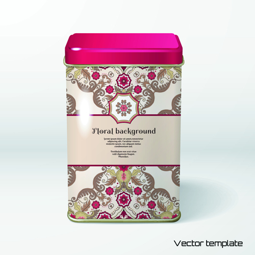 Floral style packing 2 vector