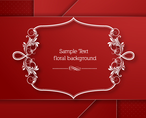 Floral with frames background 16 vector