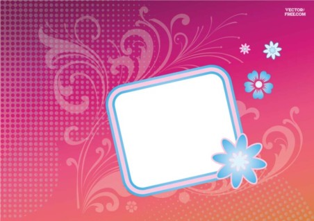 Flower Badge Sticker vector