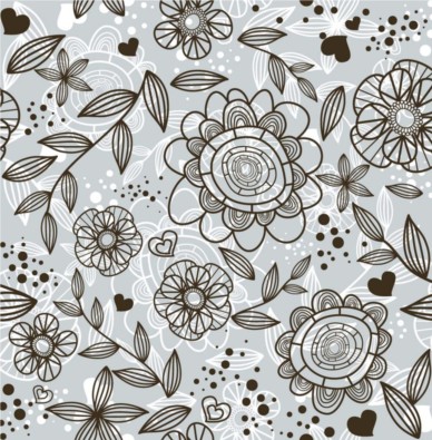 Flower Doodle Pattern vector