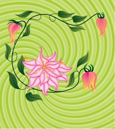 Flower background 9 vector