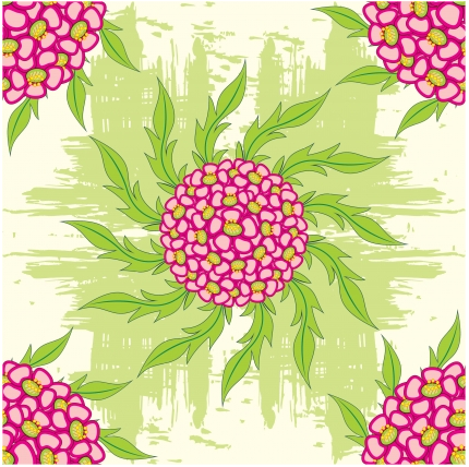 Flower seamless background vector material