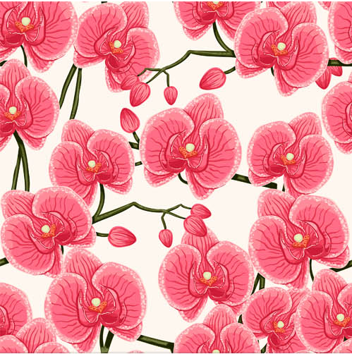 Flowers Backgrounds 4 vector
