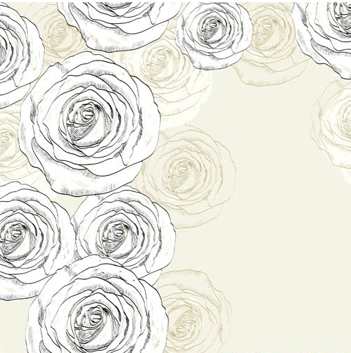 Flowers Backgrounds 6 set vector