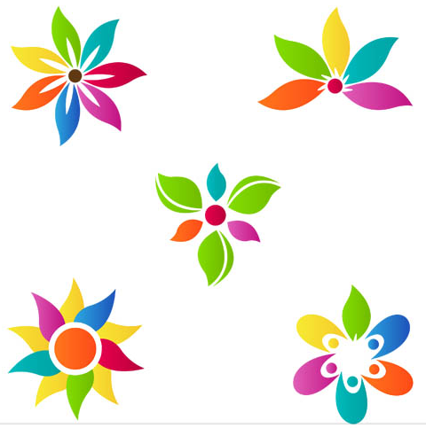Flowers Logotypes vectors material