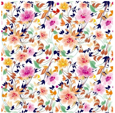 Flowers Pattern Background Vector vector