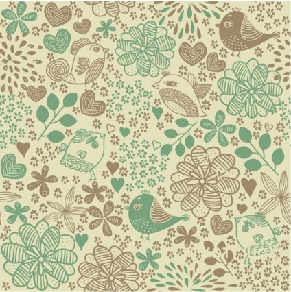 Flowers Seamless Pattern Background vector