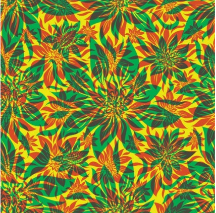 Flowers shading pattern 04 vector