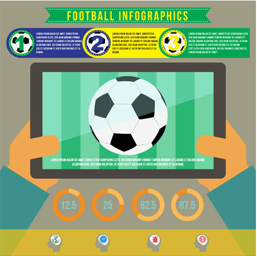 Football Infographics vector