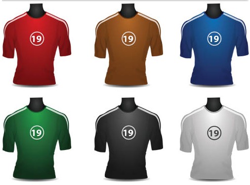 Football Shirts vector graphic