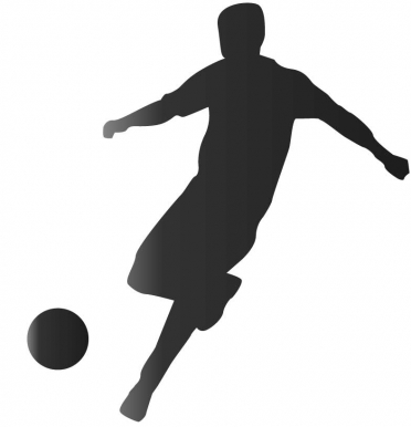 Footballer silhouette Free design vector