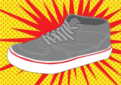 Footwear vector graphics