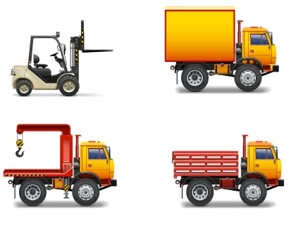 Forklift crane truck Free vectors graphic