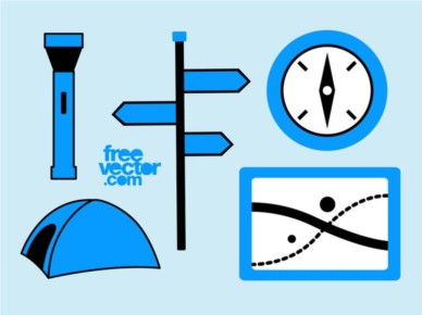Free Camping Icons vectors