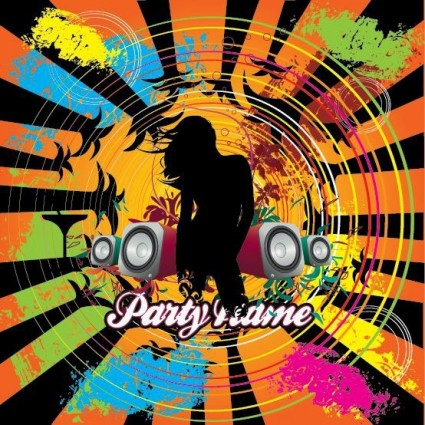 Free City Music Party Illustration vectors graphics