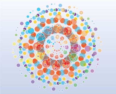 Free Colorful Circles Background vector