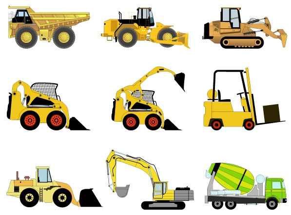 Free Construction Machines Vector Pack 1 vector