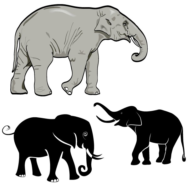 Free Elephant Art design vector