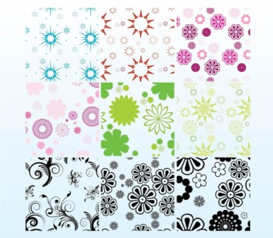 Free Floral Patterns vector