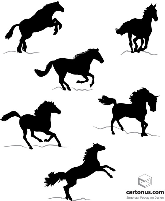 Free Horse Silhouettes Images vector