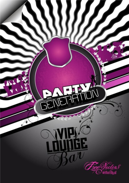 Free Party Flyer Background vector graphics