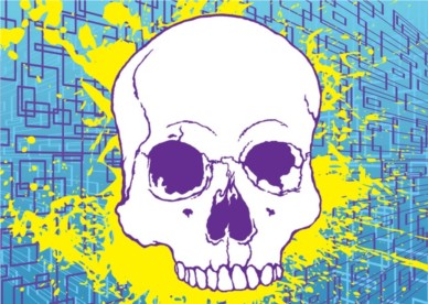 Free Skull background vector